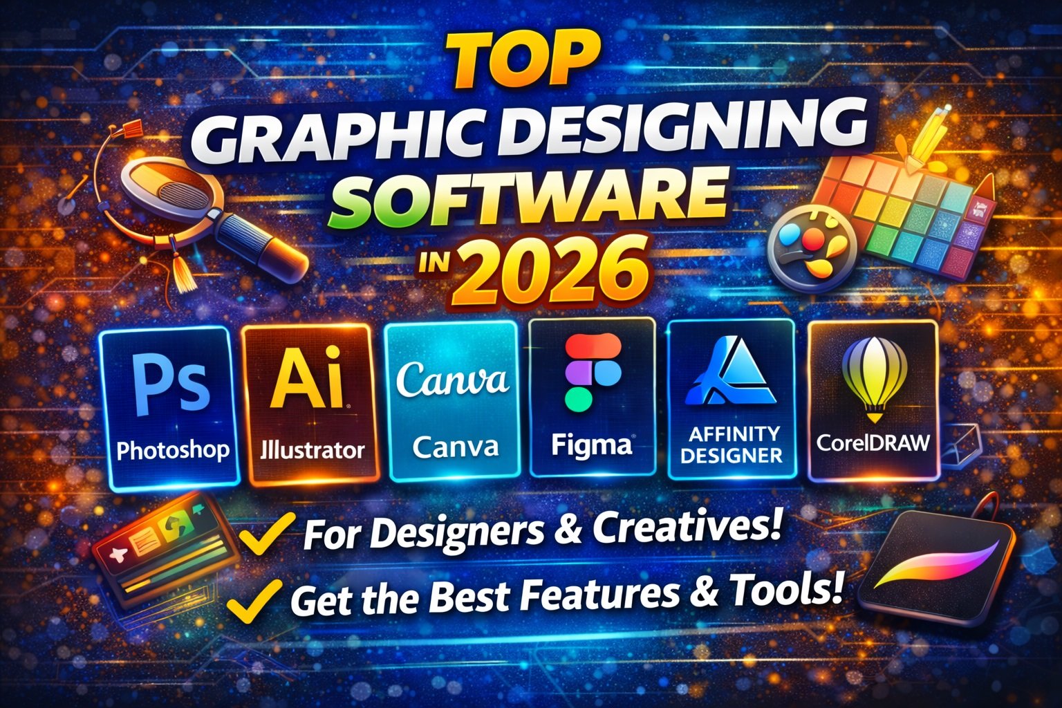 Top Graphic Designing Software in 2026 – Best Tools for Creatives
