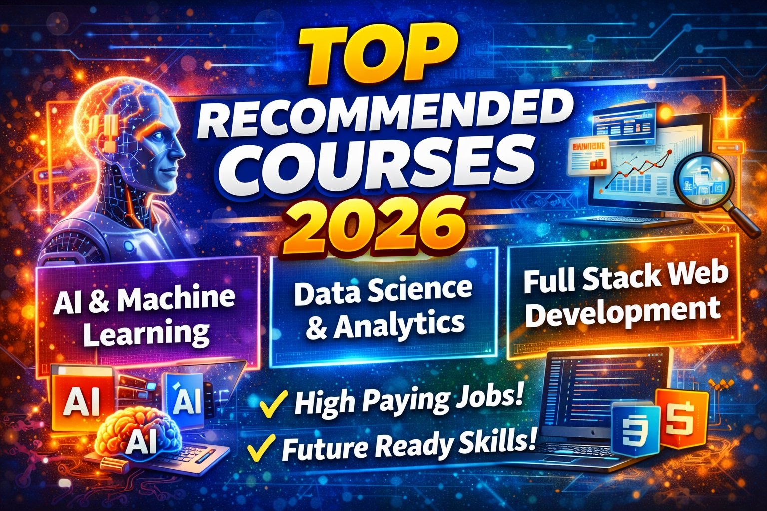 Top Recommended Courses for 2026 – AI, Data Science & Full Stack Web Development