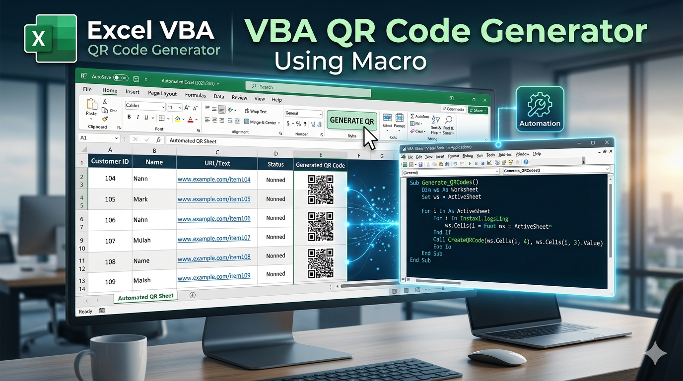 QR Code Generator Excel VBA Code